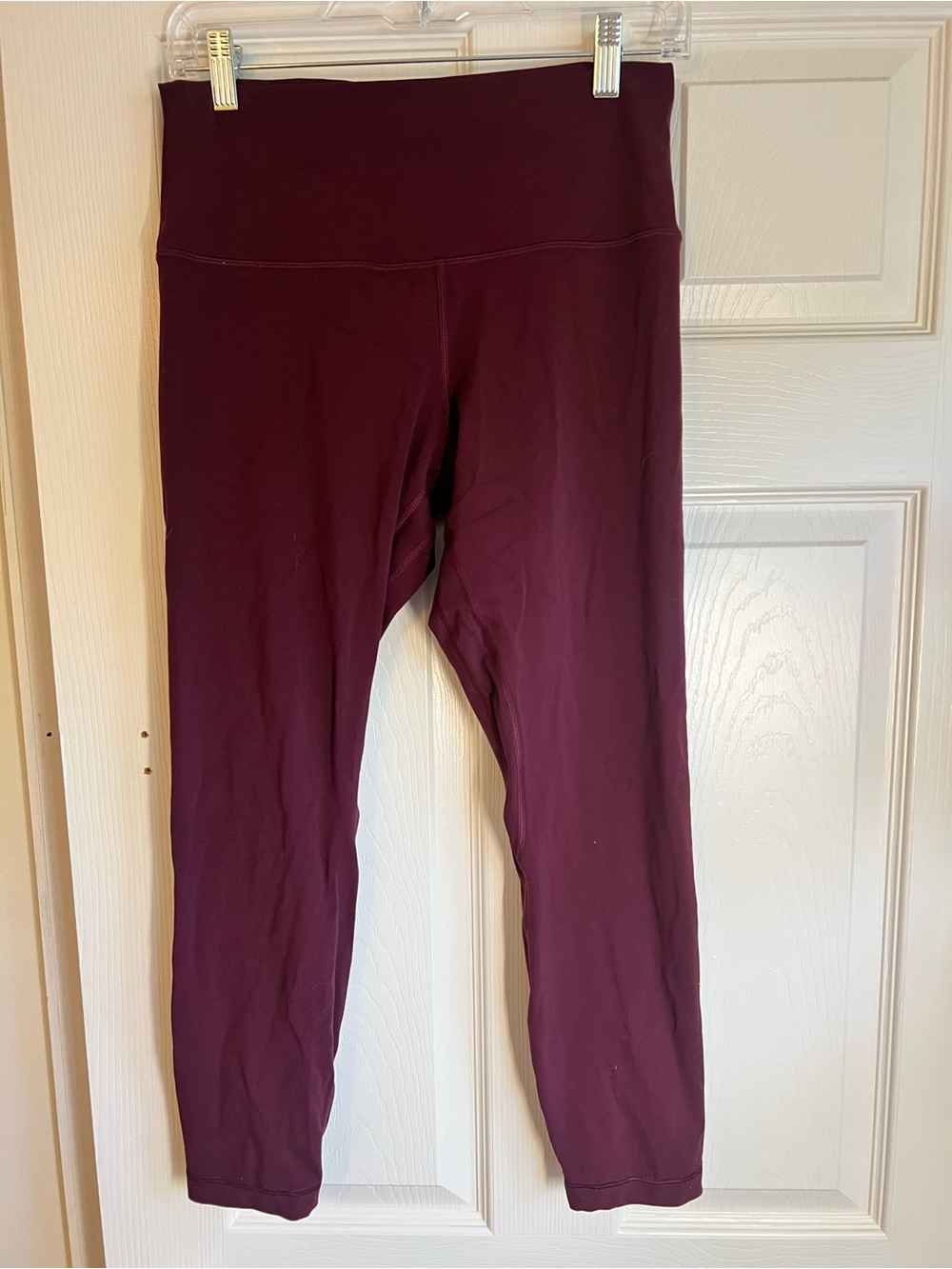 Lululemon Align High Rise Leggings Size 10 Burgundy Wine Red Yoga Pants - Picture 5 of 6